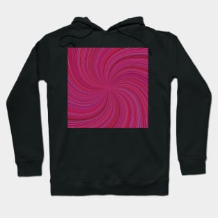 Red swirl, abstract pattern Hoodie